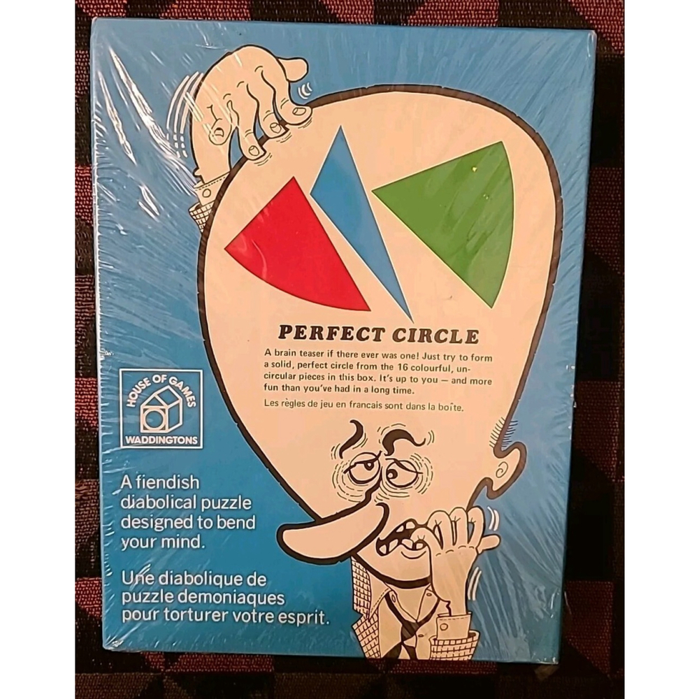 Perfect Circle A Puzzle Mind Bender Game Waddingtons Vintage 1969 New Sealed